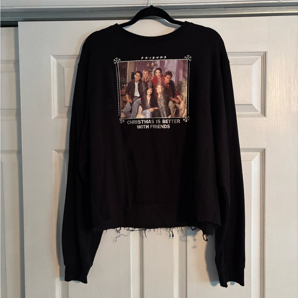 FRIENDS Black Christmas Graphic Crewneck Sweater